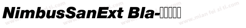 NimbusSanExt Bla字体转换
